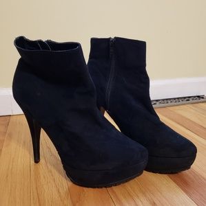 Black booties size 11 VGUC